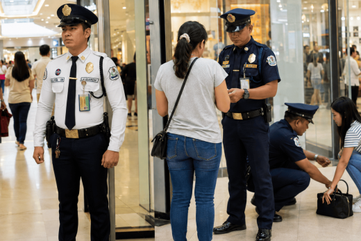 La Guardia Security personnel in Mallls in Quezon City